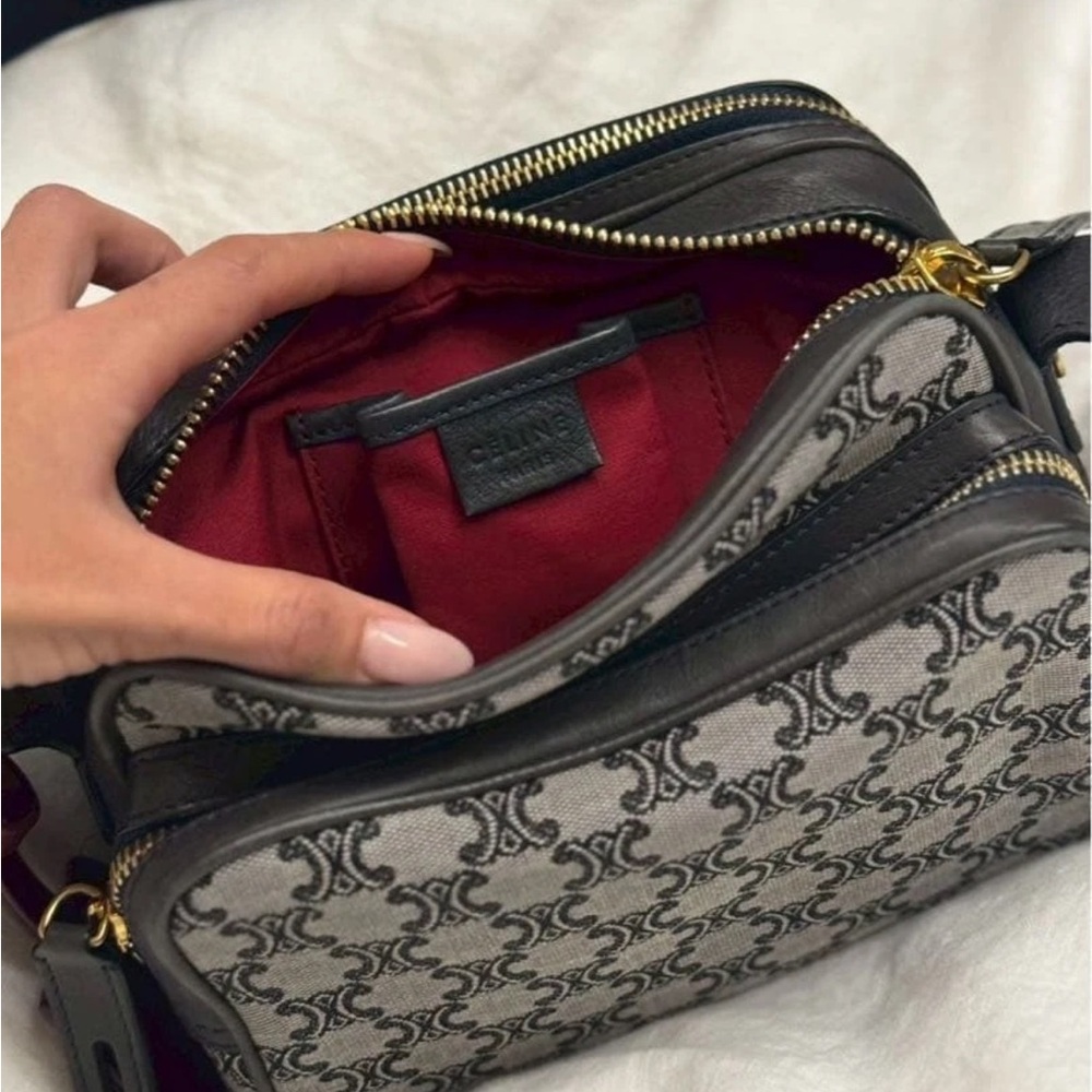 Celine Black and Gray Shoulder Bag - Picture 3 of 10